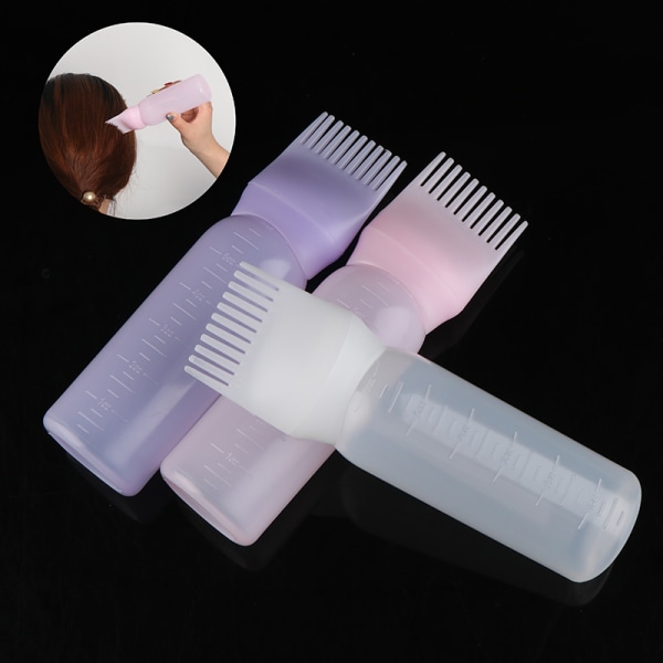 120 ml hårfärgningsflaska med applikatorborste för färgning av flaskor Pink