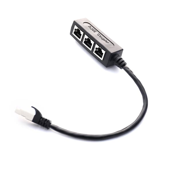 Splitter LAN Ethernet Nätverkskontakt Adapterkabel