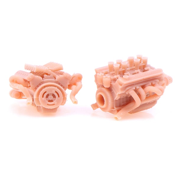 1/64 Fordonsmotor Modellbil ama Ofärgad Garage Scen Reparation A6