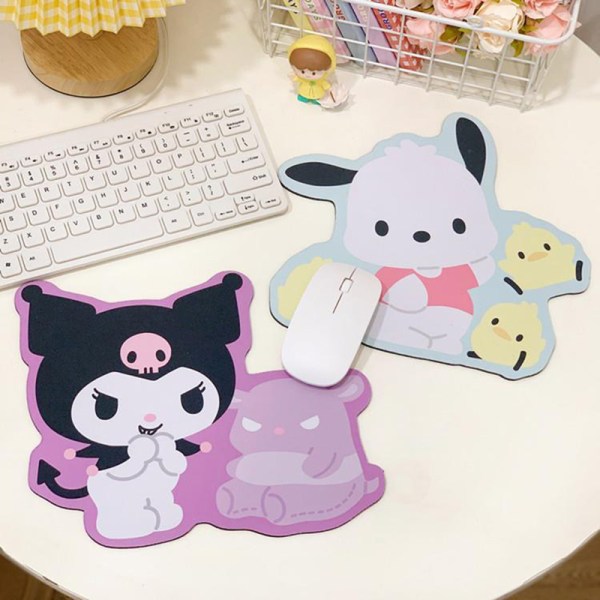 Sanrio mus vadderar Anime Mousepad Oregelbunden antisladd för tecknad film A3