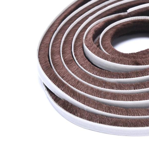 5M Dörr Fönsterram Borsttätning Väderremsa Lug Draft varm Gray 9*5mm