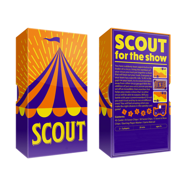 Engelska Språk Brädspel Sök Circus Scout Card