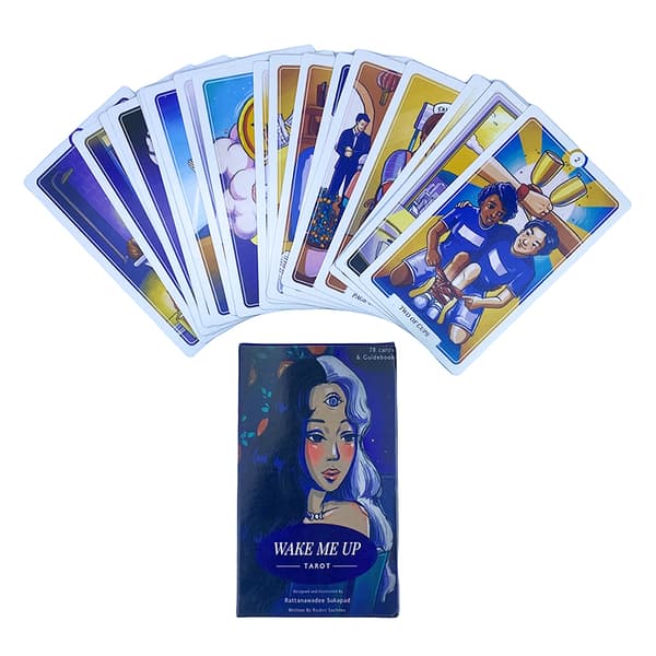 12*7CM Wake Me Up Tarot Card Divination Deck Brädspel