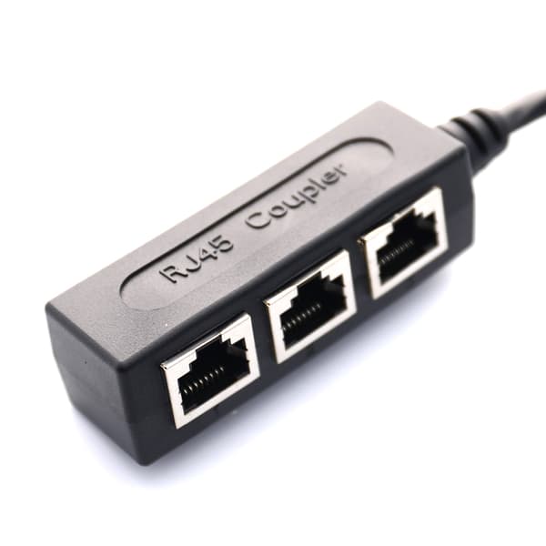Splitter LAN Ethernet Nätverkskontakt Adapterkabel