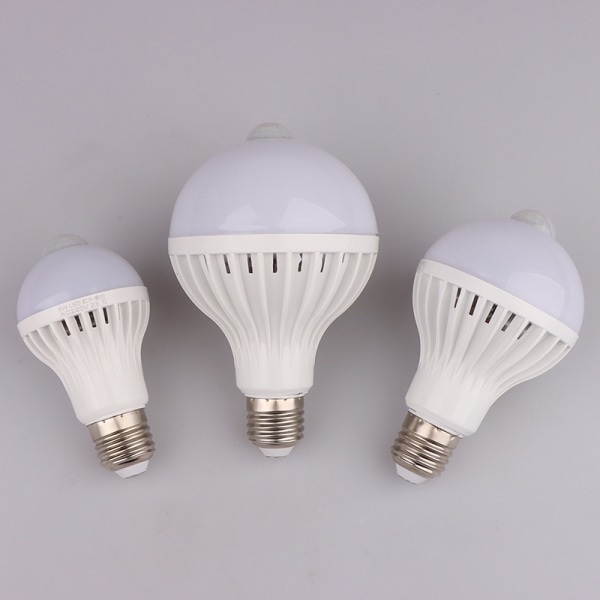 För Corridor Night Light LED E27 Bulb Randig rörelsesensor 7W