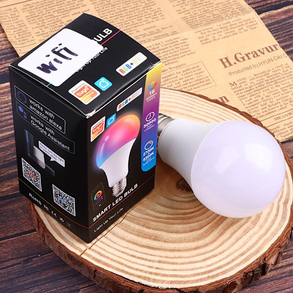 Smart Glödlampa RGB Wifi Bluetooth LED-lampa kompatibel Homekit B