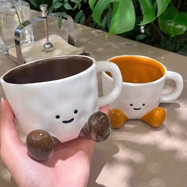 Kawaii Keramisk Mugg Intressant Kaffekopp Heminredning Mjölkmugg A1