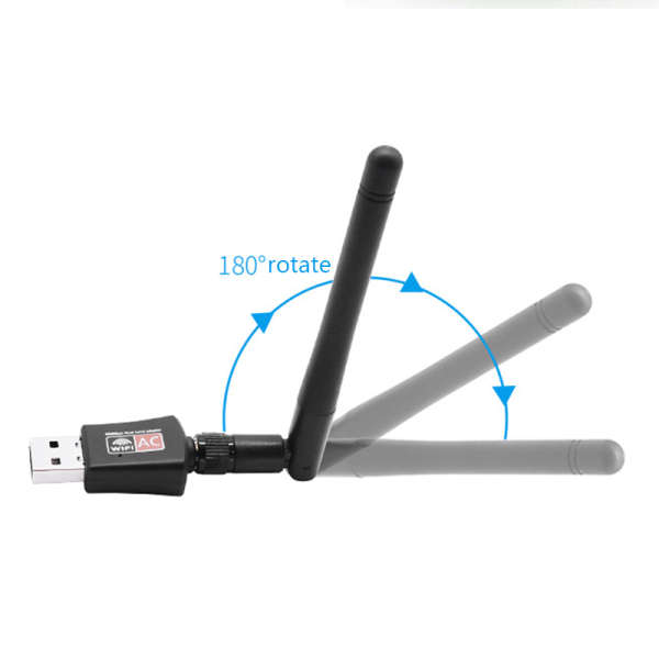 Dual Band 600Mbps USB Wifi-adapter 2,4GHz 5GHz WiF