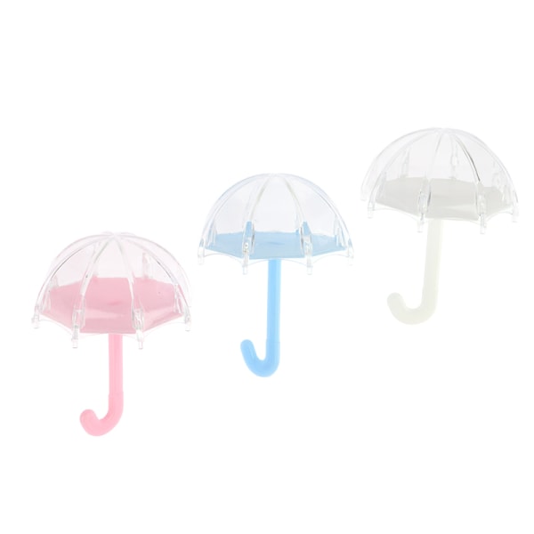 12 st mini paraply form godis lådor gåvor dekoration White