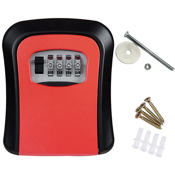 Väggmonterad Key Storage Secret Box Organizer Orange