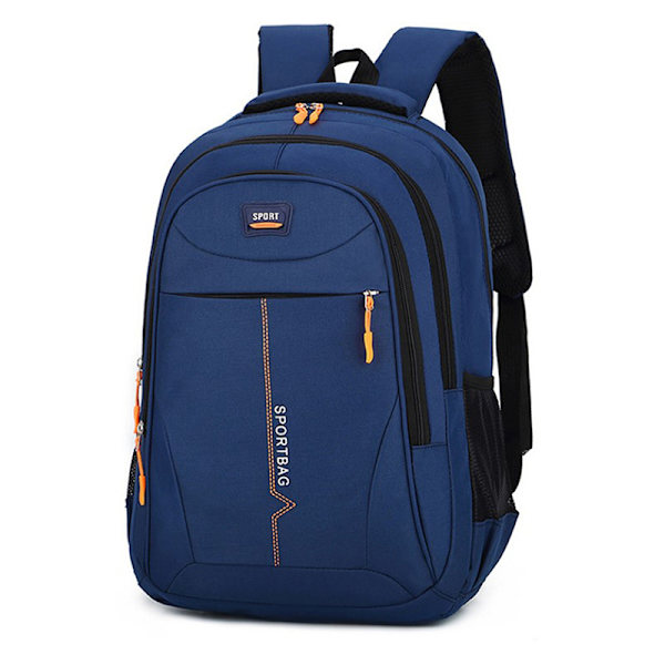 Skolväskor 14 tums ryggsäckar Vattentät axelväska Dark blue