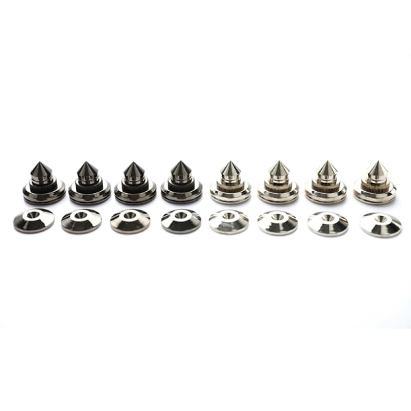 4 Set Högtalarstativ Fotdyna Koppar Högtalarbox Spikes Silver