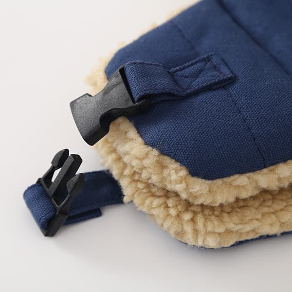 Vinter Tjock Varma hörselskydd Hattar Bomber Hat Beanie Cap Black