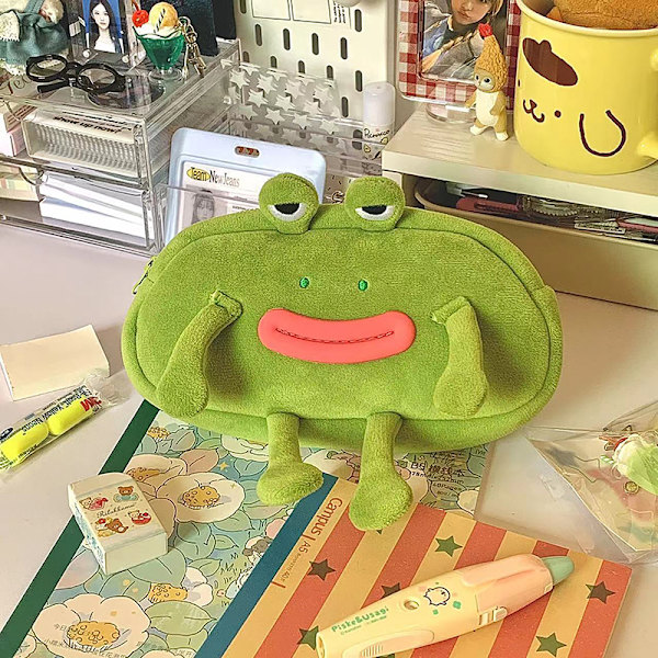 Rolig Big Mouth Frog Pennväska Studenter Stationär pappersvaruförvaring A1