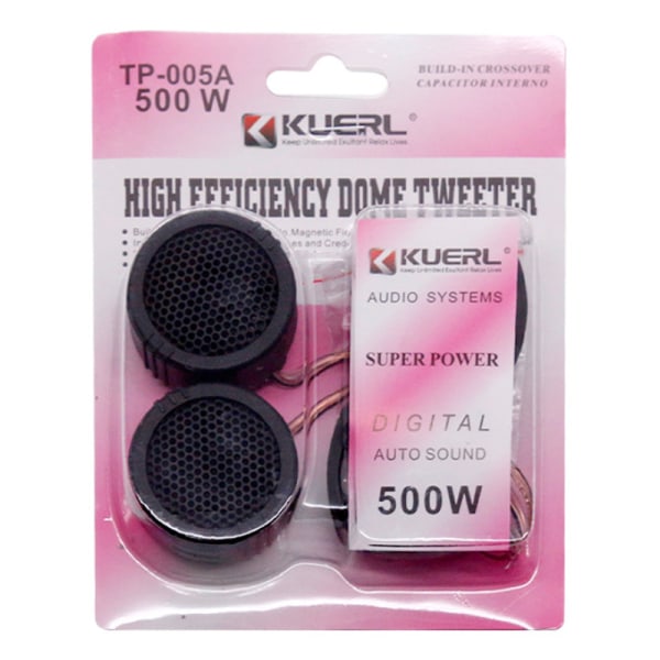 2st 500W Mini Dome Diskanthögtalare Högtalare för bil