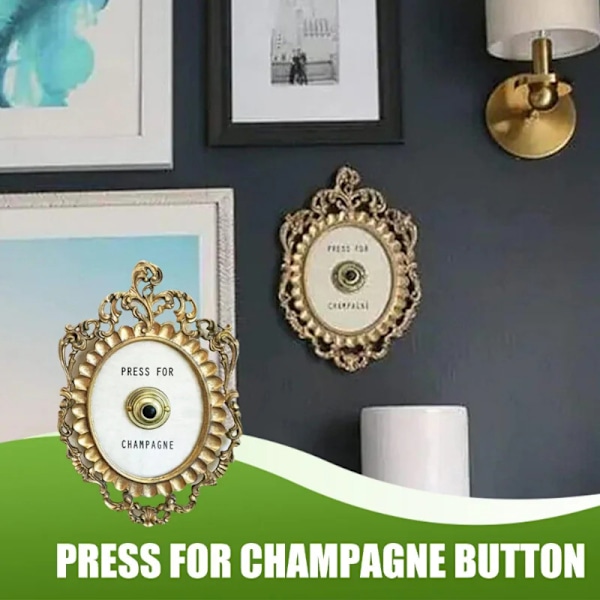 Tryck För Champagne Knapp Ring Mini Tryck För Champagne Knapp A