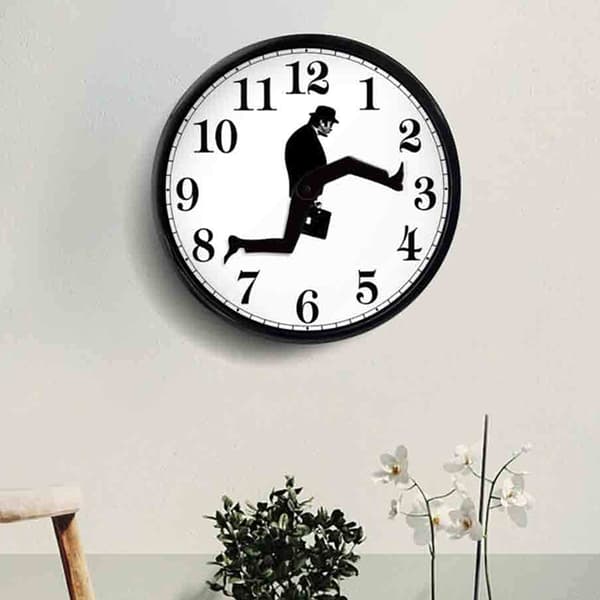 Funny Walks Klocka Klassisk väggklocka Home Watch Black