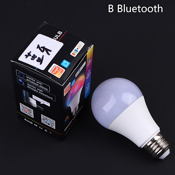 Smart Glödlampa RGB Wifi Bluetooth LED-lampa kompatibel Homekit B