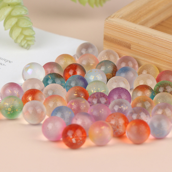 50st 12mm Glaskulor Kulor Berlocker Klar Pinball hine C