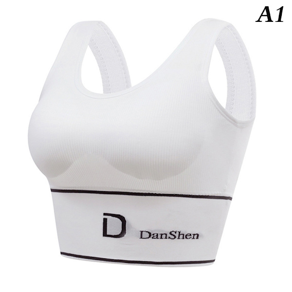 Dam Sport Yoga BH Push Up Bralette Andningsunderkläder White