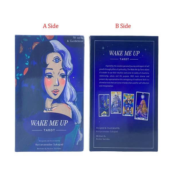 12*7CM Wake Me Up Tarot Card Divination Deck Brädspel