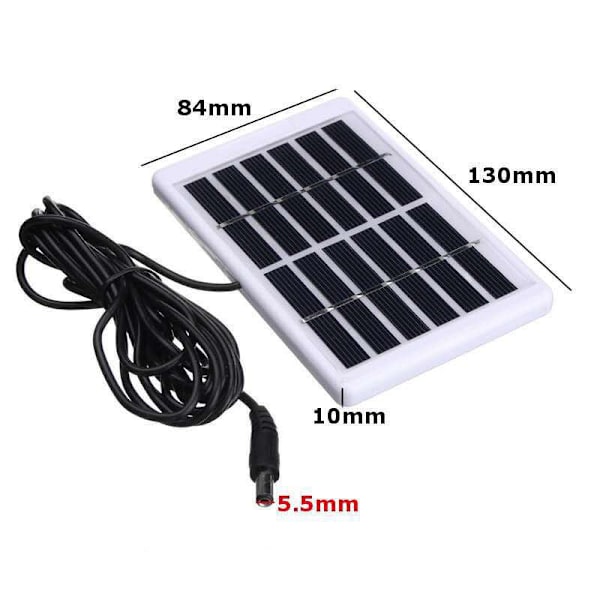 1W 6V solpanel 5521 DC-port polykristallin solcellsladdare 5V 1W