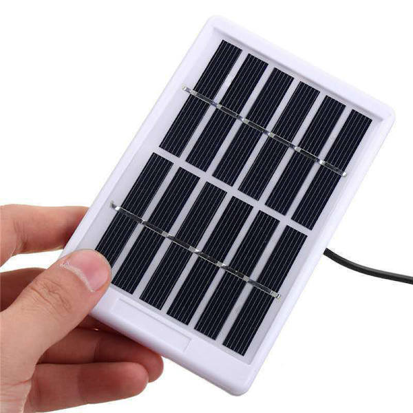 1W 6V solpanel 5521 DC-port polykristallin solcellsladdare 5V 1W