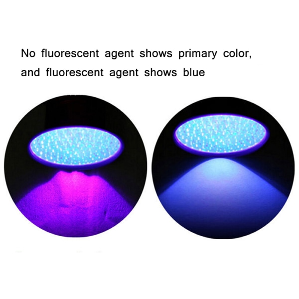 UV 100 LEDs Ultra Violet Torch Light Lampa Blacklight Detektor