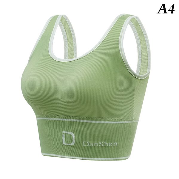Dam Sport Yoga BH Push Up Bralette Andningsunderkläder Green