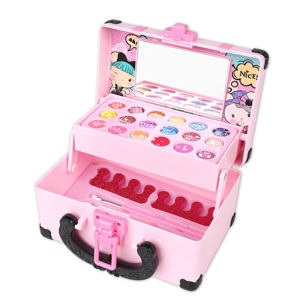 1 Set Kids Makeup Kit för flickor Kosmetikleksaker Set Kosmetikleksak