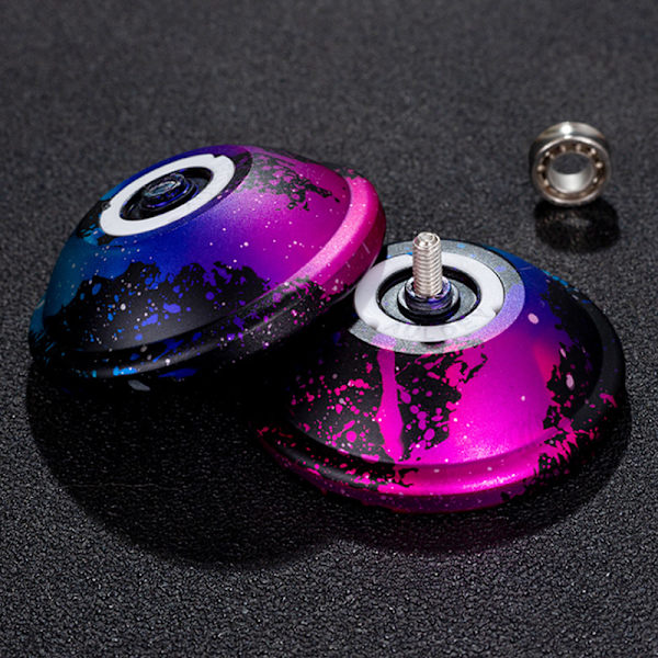 Metalllegering Aluminium Yoyo med 10 Kula kk lager yoyo multicolor