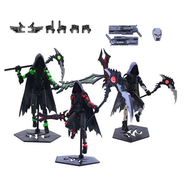T13 Actionfigur Set Dummy 13 Dödskelett Rörlig Robot A2
