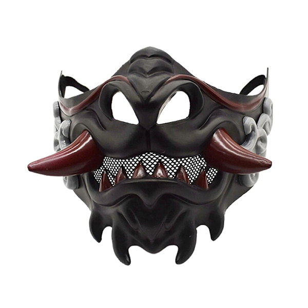 Halvmask Röd Prajnaparamita Mask Halloween Ond Djävul Fest Ma A3