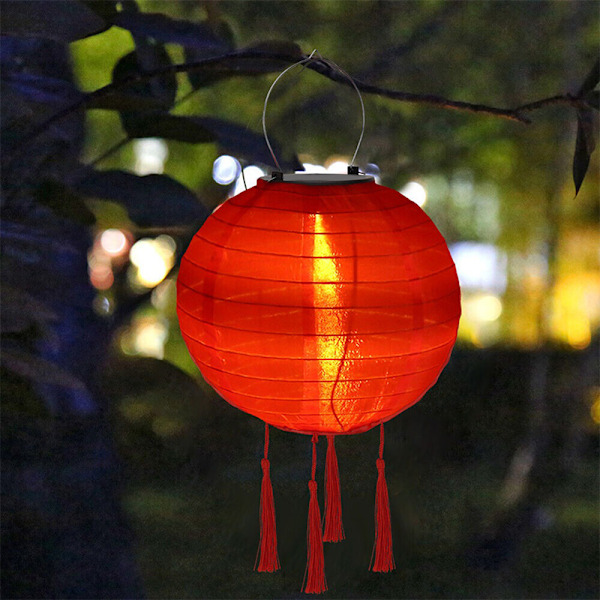 12 Tum Vattentäta Soldrivna Lyktor Lykta LED-Lampa Utomhus A7
