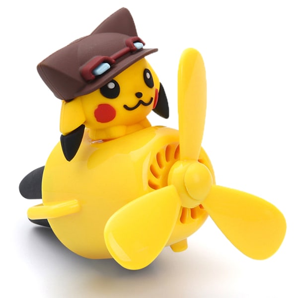 1st Pikachu 72KM billuftfräschare Pilot roterande leksakspresent Yellow