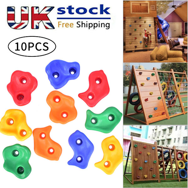 10x Kids Climbing Stones Rocks Outdoor Climbing Point Wall Hol