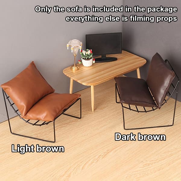 Dockhus Soffa Stol Rygg Stol Möbler Vardagsrumsinredning Dark brown