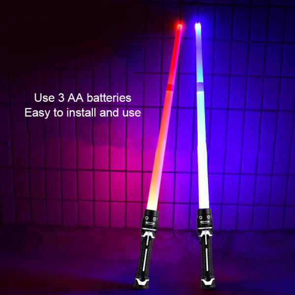 Sabre Infällbar Lightsaber Flash Stick Duell Toy A3 69*39*60cm