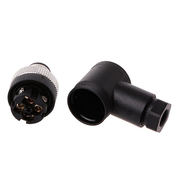 1 st M12 sensor kontakt 3/4/5 stift hane/hona rak/vinkel a 5Pin 90° Male