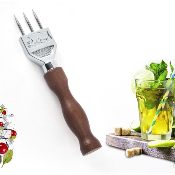 Ice Pick Robust isflismaskin med handtag i massivt trä