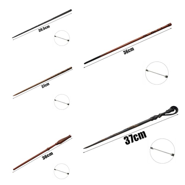 35-40cm Harry Potter Metal Core Magic Wands leksak A3