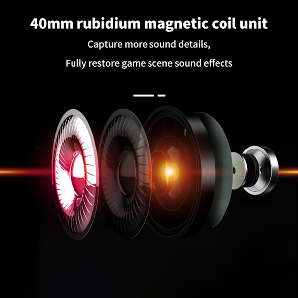 Hjässbygel Hörlurar med Mikrofon Stereo Brusreducerande Headset A3