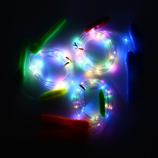 Light Up Led Hopprep Barn Barn Hoppa Träning Fitness Random Color
