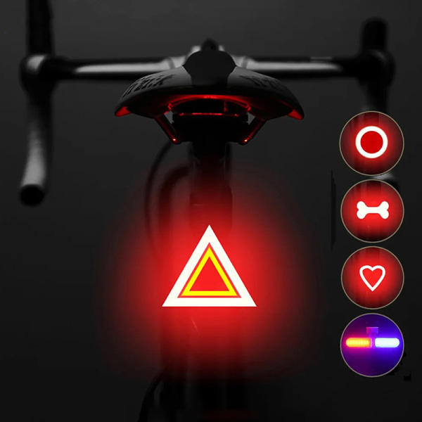 Cykelbaklykta Multi Lighting Modes Led Cykelljus E