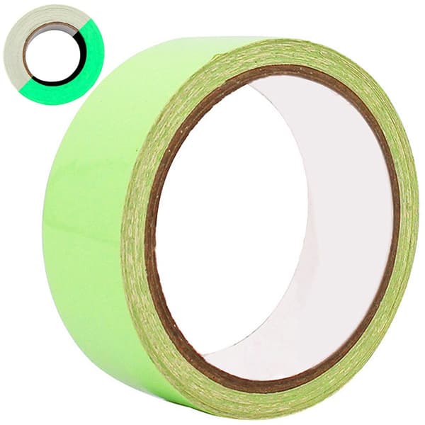 Itsevalaiseva fluoresoiva teippi 3 cm x 5 m tekstiili/vinyyli