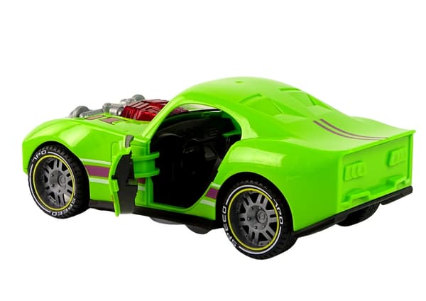 Urheiluauto leikkiauto 1:14 kitkavetoinen valo & ääni vihreä