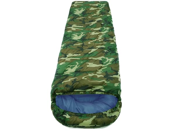 Sovsæk med hætte og lynlås 200 cm polyester moro med opbevaringspose