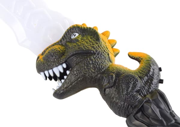Lyssværd legetøj dinosauriehåndtag LED-lys & lyd 61 cm 3+ år