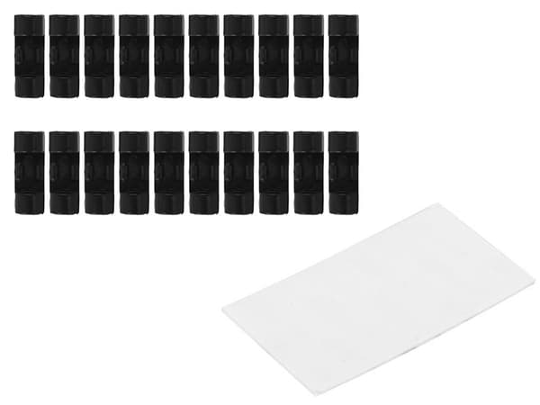 Kaapeliklipsit itsekiinnittyvät 20 kpl, max 7 mm, muovi
