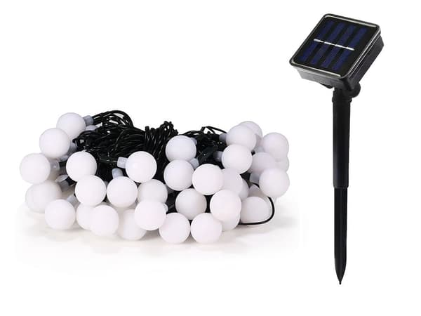 Aurinkoenergialla toimiva valosarja 40 LED moniväri 690 cm 8 valaustilaa